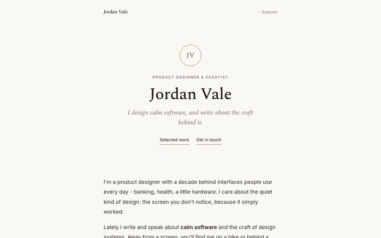 Modest bio preview