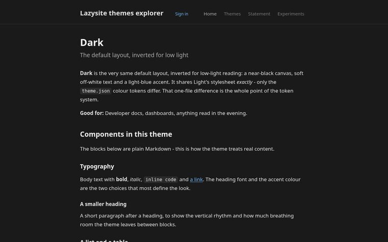 Dark preview