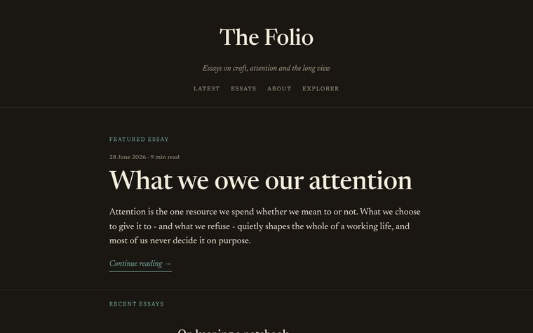 Folio Dusk preview