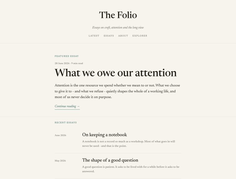 Folio preview
