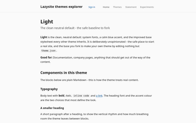 Light preview