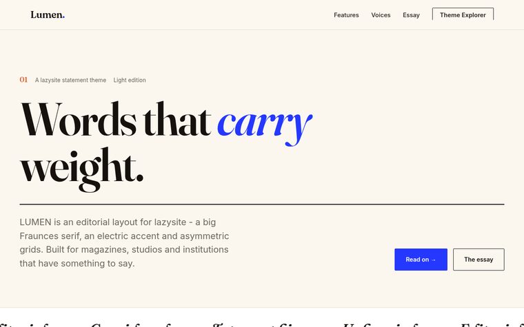 LUMEN preview
